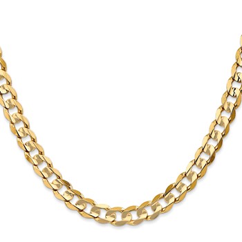 Leslie's 14k 6.75mm Open Concave Curb Chain — alternate view