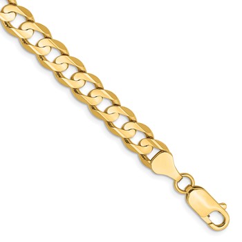 Leslie's 14k 6.75mm Open Concave Curb Chain