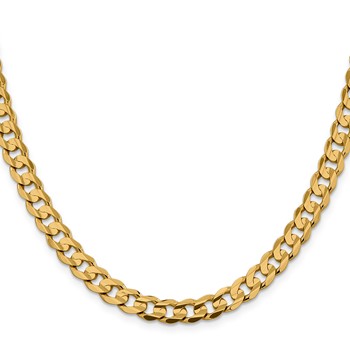 Leslie's 14k 7.5mm Open Concave Curb Chain — alternate view