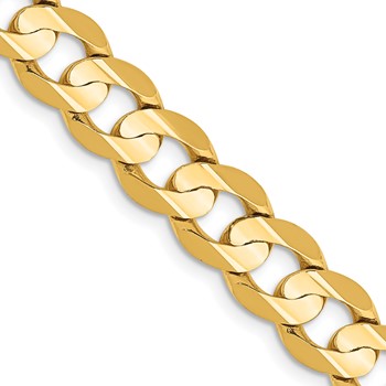 Leslie's 14k 7.5mm Open Concave Curb Chain