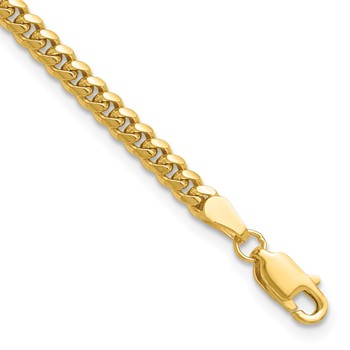 Leslie's 14k 3.5mm Solid Miami Cuban Chain