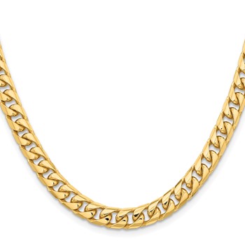Leslie's 14k 6.75mm Solid Miami Cuban Chain — alternate view