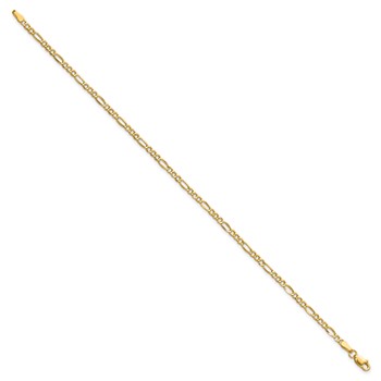 Leslie's 14k 2.5mm Semi-Solid Figaro Chain — alternate view