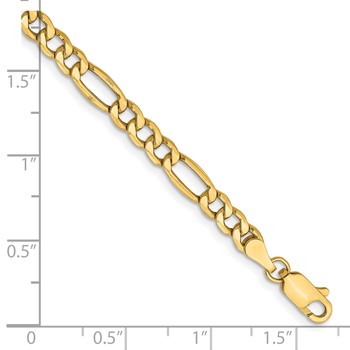 Leslie's 14k 4.2mm Semi-Solid Figaro Chain — alternate view