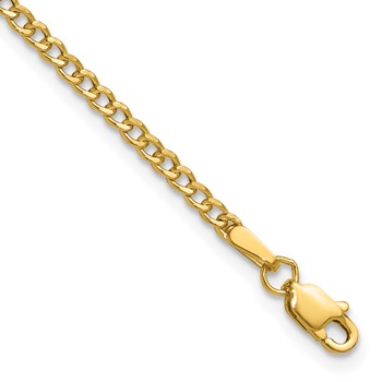 Leslie's 14k 2.5mm Semi-Solid Curb Chain