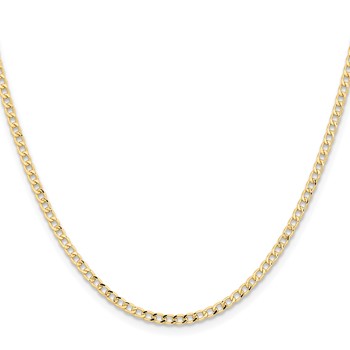 Leslie's 14k 2.85mm Semi-Solid Curb Chain — alternate view