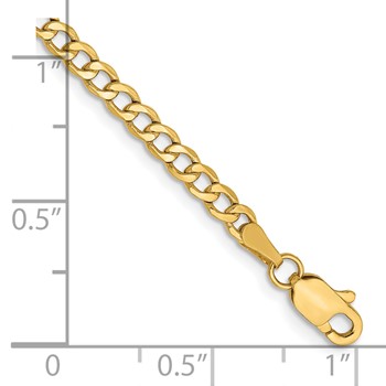 Leslie's 14k 2.85mm Semi-Solid Curb Chain — alternate view