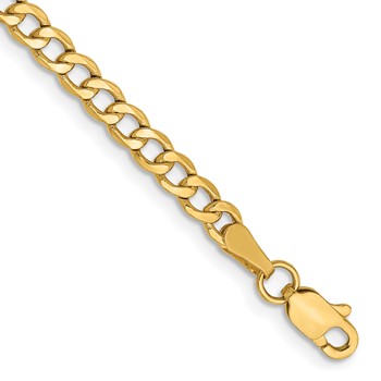 Leslie's 14k 3.35mm Semi-Solid Curb Chain