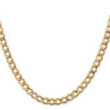 Leslie's 14k 5.25mm Semi-Solid Curb Chain — alternate view