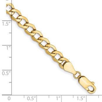 Leslie's 14k 5.25mm Semi-Solid Curb Chain — alternate view