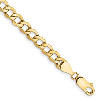Leslie's 14k 5.25mm Semi-Solid Curb Chain
