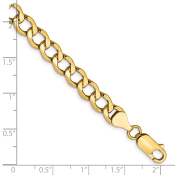 Leslie's 14k 6.5mm Semi-Solid Curb Chain — alternate view