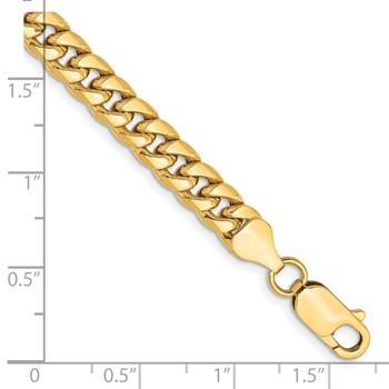 Leslie's 14k 6mm Semi-Solid Miami Cuban Chain — alternate view