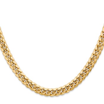Leslie's 14k 6.75mm Semi-Solid Miami Cuban Chain — alternate view