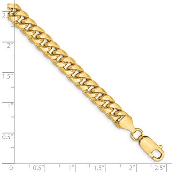 Leslie's 14k 6.75mm Semi-Solid Miami Cuban Chain — alternate view
