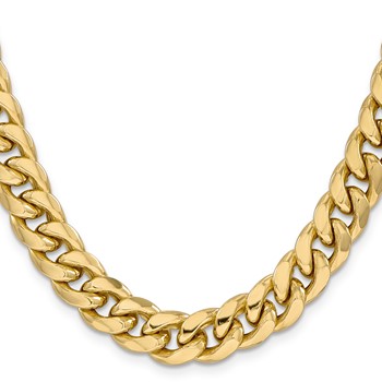Leslie's 14k 11mm Semi-Solid Miami Cuban Chain — alternate view