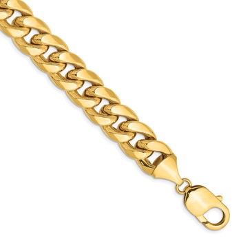 Leslie's 14k 11mm Semi-Solid Miami Cuban Chain