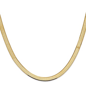 Leslie's 14k 5.5mm Silky Herringbone Chain — alternate view