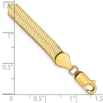 Leslie's 14k 5.5mm Silky Herringbone Chain — alternate view