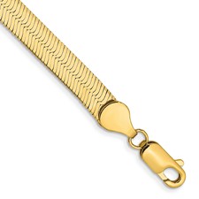 Image of Leslie's 14k 5.5mm Silky Herringbone Chain