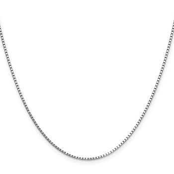 Leslie's 14K White Gold 1.10mm Box Chain — alternate view