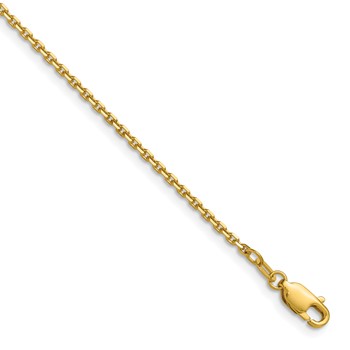 Leslie's 14K 1.65mm D/C Square Cable Chain