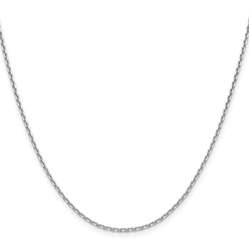 Leslie's 14K White Gold 1.65mm D/C Square Cable Chain — alternate view