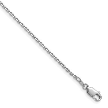 Leslie's 14K White Gold 1.65mm D/C Square Cable Chain