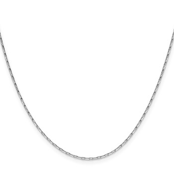 Leslie's 14K White Gold 1.4mm D/C Open Long Link Cable Chain — alternate view