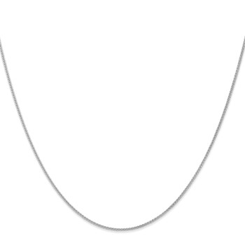 Leslie's 10K White Gold 1mm Spiga Chain — alternate view