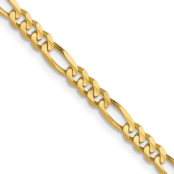 Leslie's 10K 3mm Concave Figaro Chain
