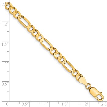 Leslie's 10K 4.5mm Concave Figaro Chain — alternate view