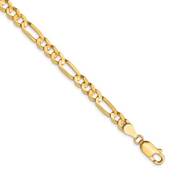 Leslie's 10K 4.5mm Concave Figaro Chain