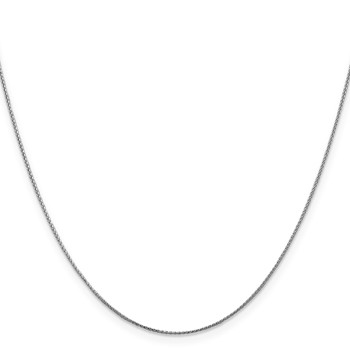 Leslie's 10K White Gold .65mm D/C Spiga Chain — alternate view