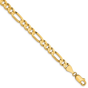 Leslie's 10K 5.25mm Concave Figaro Chain