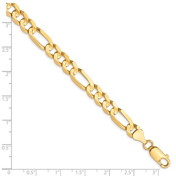 Leslie's 10K 6.75mm Concave Figaro Chain — alternate view