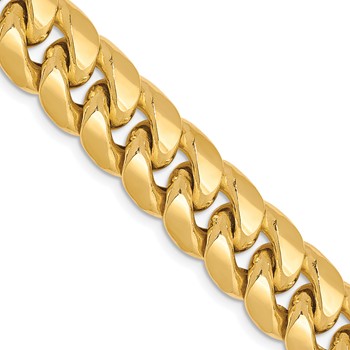Leslie's 10K Semi-Solid 9.3mm Miami Cuban Chain