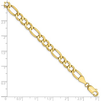 Leslie's 10K 5.35mm Semi-Solid Figaro Chain — alternate view