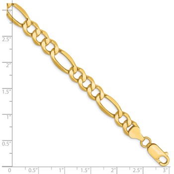 Leslie's 10K 7.3mm Semi-Solid Figaro Chain — alternate view