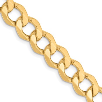 Leslie's 10K 7mm Semi-Solid Curb Chain