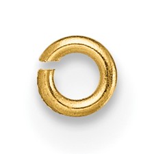 指輪・リング Numbering Volume Coil Ring (2 turns) #8402 4BFK819 Sterling Silver 22 Gauge 4.2mm Round Jump Ring - Quality Gold