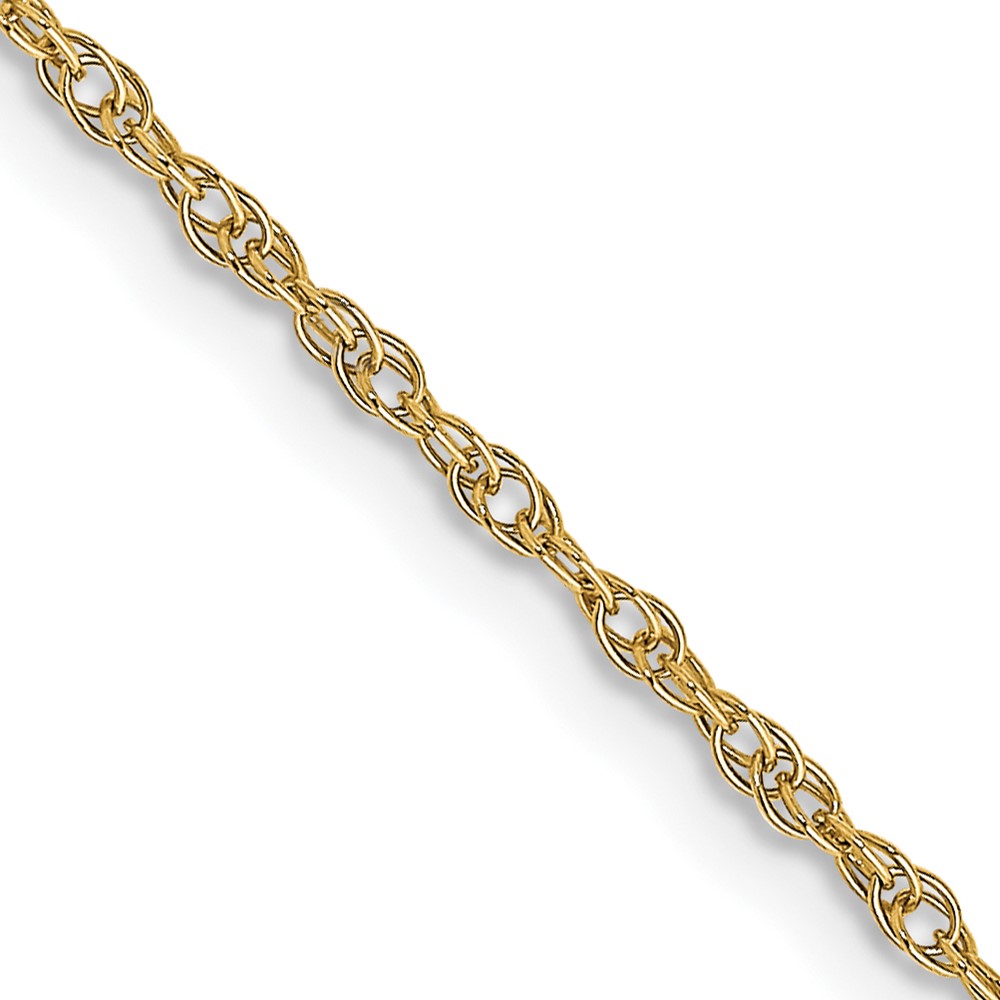10k 1.15mm Carded Cable Rope Chain