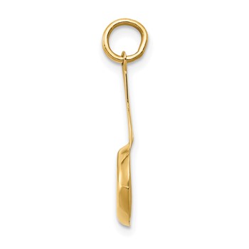 14k 3-D Frying Pan with White and Yellow Enameled Egg Charm — alternate view