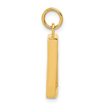 14k Fancy Border 17x13mm Picture Frame Pendant — alternate view