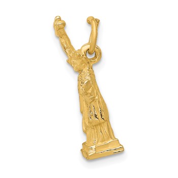 14k  3-D Statue Of Liberty Charm — alternate view