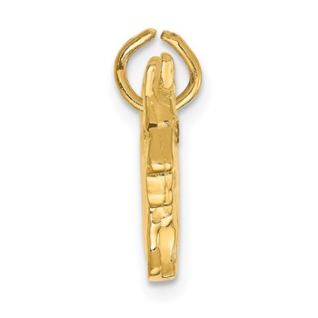 14k Ruby Eye Scottie Dog Charm — alternate view