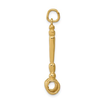 14k 3-D Gavel Charm — alternate view
