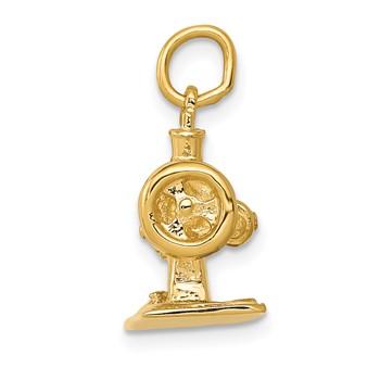 14K  3-D Antique Sewing Machine Charm — alternate view