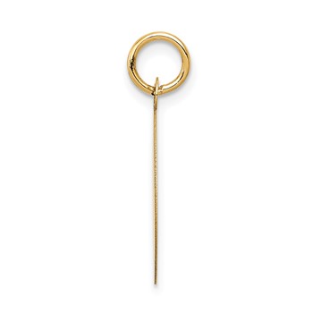 14K HAPPY ANNIVERSARY with Hearts 16mm Engravable Disc Charm — alternate view