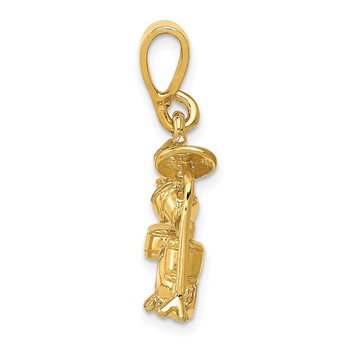 14K 3-D Drum Set Charm — alternate view